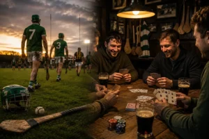 from hurling on the pitch to card night